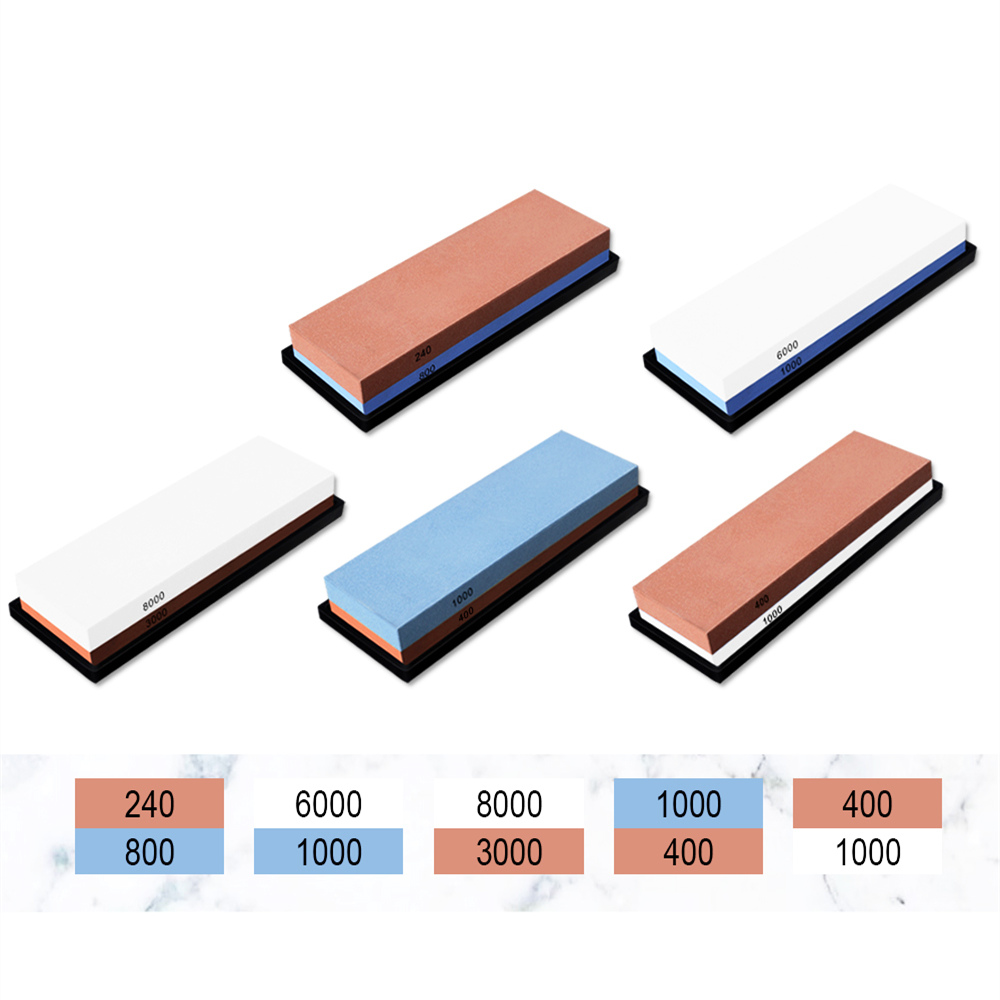 240 800 3000 Grit Knife Sharpener Whetstone Sharpening Stone Kitchen Grinding Double Side Japanese Sharpening Tool