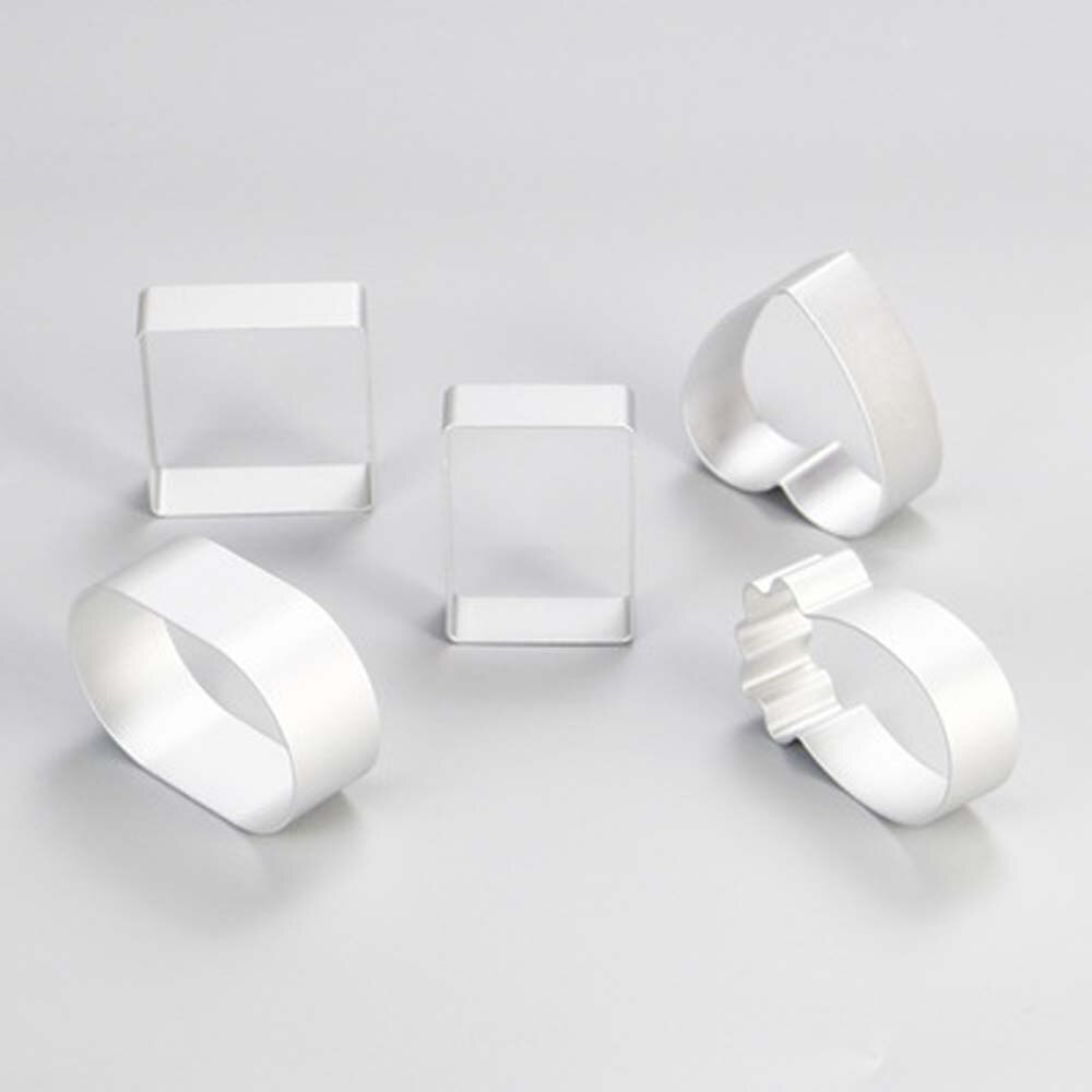 Aluminium Metalen Vierkante Rechthoek Biscuit Cookie Cutter Gebak Cake Bakken Tool Fondant Snijden Bakken Cookie Gereedschap