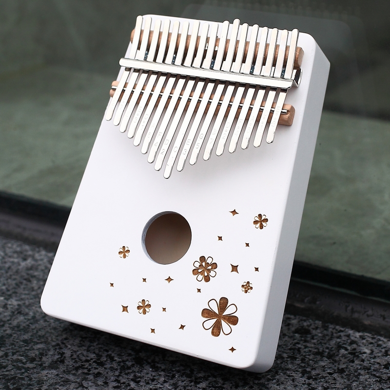 KERUS weiß Kalimba 17 Tasten Holz Tragbare Mbira Finger Klavier für freundlicher und klavier Anfänger Musical Instrumente