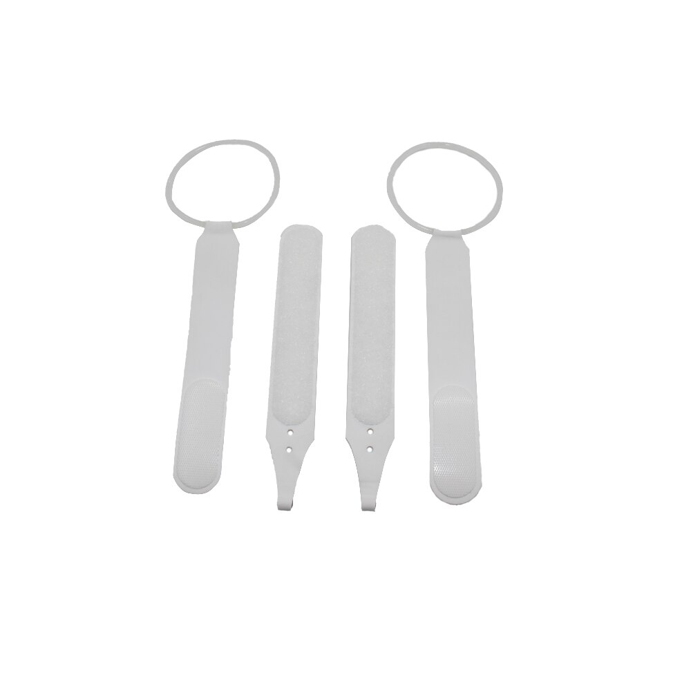 Correa de nudillos para Oculus Quest 2 VR, accesorio de agarre de mango ajustable, antideslizante, para controlador táctil: White