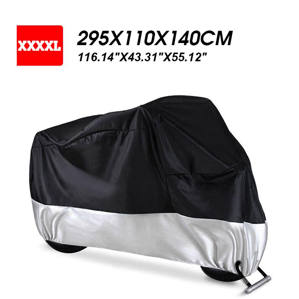 Motorcycle Cover Bike All Season Waterproof Dustproof UV Protective Outdoor Indoor Moto Scooter Motorbike Rain Cover: XXXXL