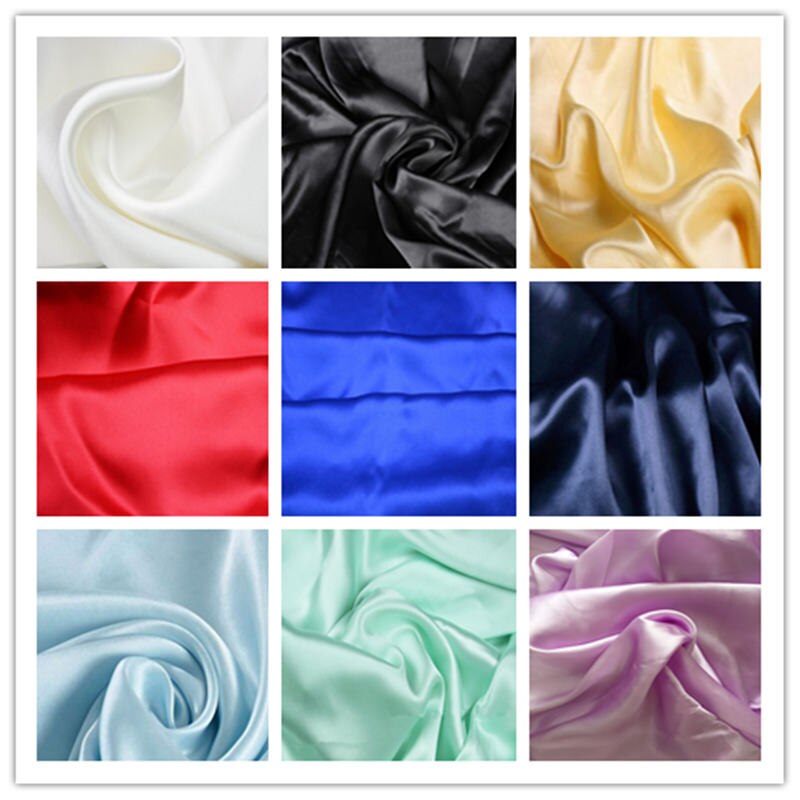100%  mulberry silke stoff flerfarget vanlig farget silke kjole stoff silke sengetøy skjerf  #ls0114-24