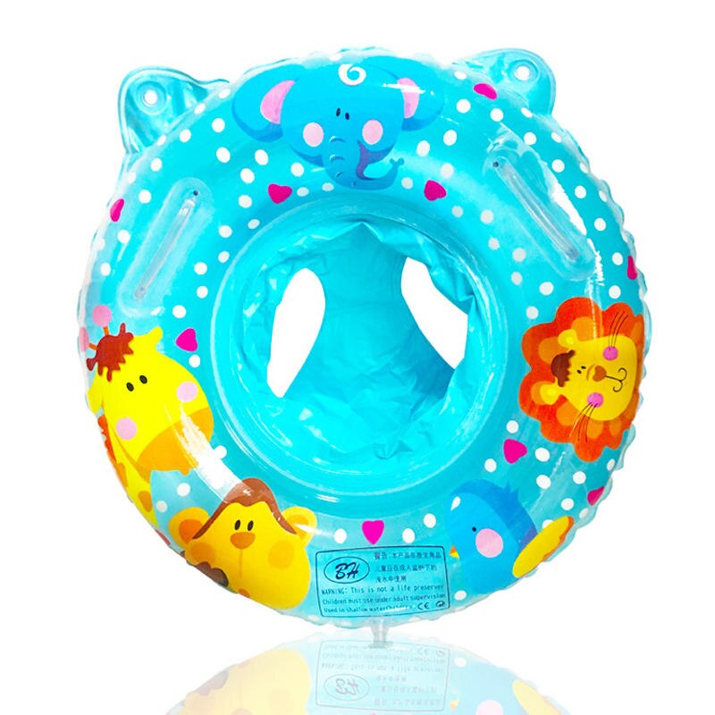 Wecute Baby Schwimmen Ring Cartoon Kinder Schwimmen Sitz Mit Griff für 1-4Y Aufblasbare Wasser Spielzeug Schwimmen Kreis Für Kinder Schwimmen: Blau