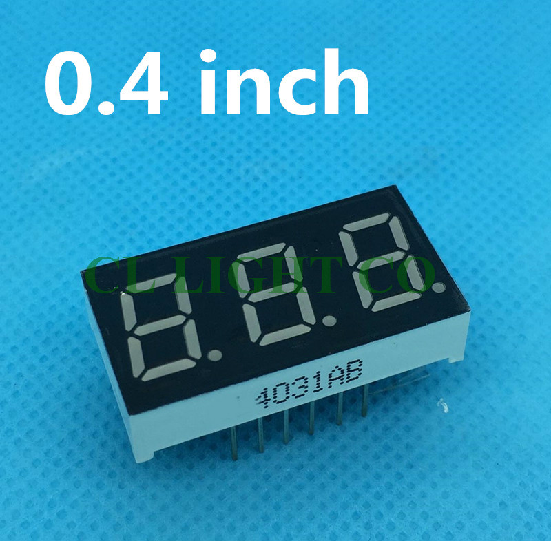 0.4 tommer ren grøn 7 segment display fælles anode katode 0.4 " radix punkt led display 3 bit digital rør serie spændingspanel