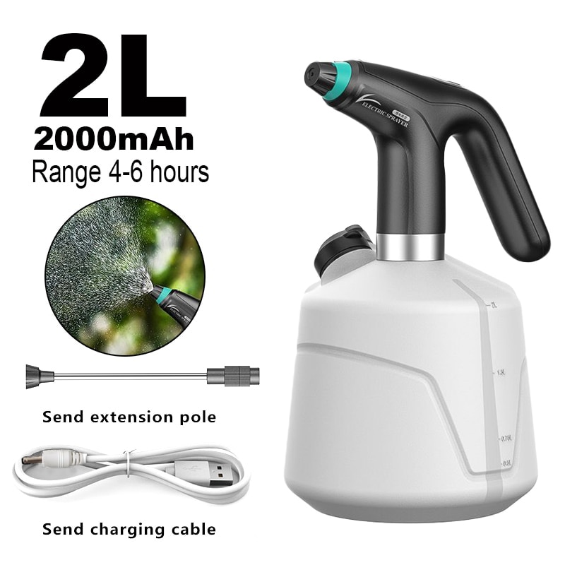 Electric Plant Sprayer,USB Rechargeable Watering Spray Wand Rechargeable Portable Garden Sprayer with Nozzle and 2/3/5m Hose Multi-Purpose Pl 並行輸入 Battery Operated Garden Sprayer, Electric Sprayer with USB Charging Handle,  3 Spray Nozzles, Retractable Spray Hose, Pump Sprayer with Adjustable  Shoulder Strap for Yard, Lawn and Garden, Small