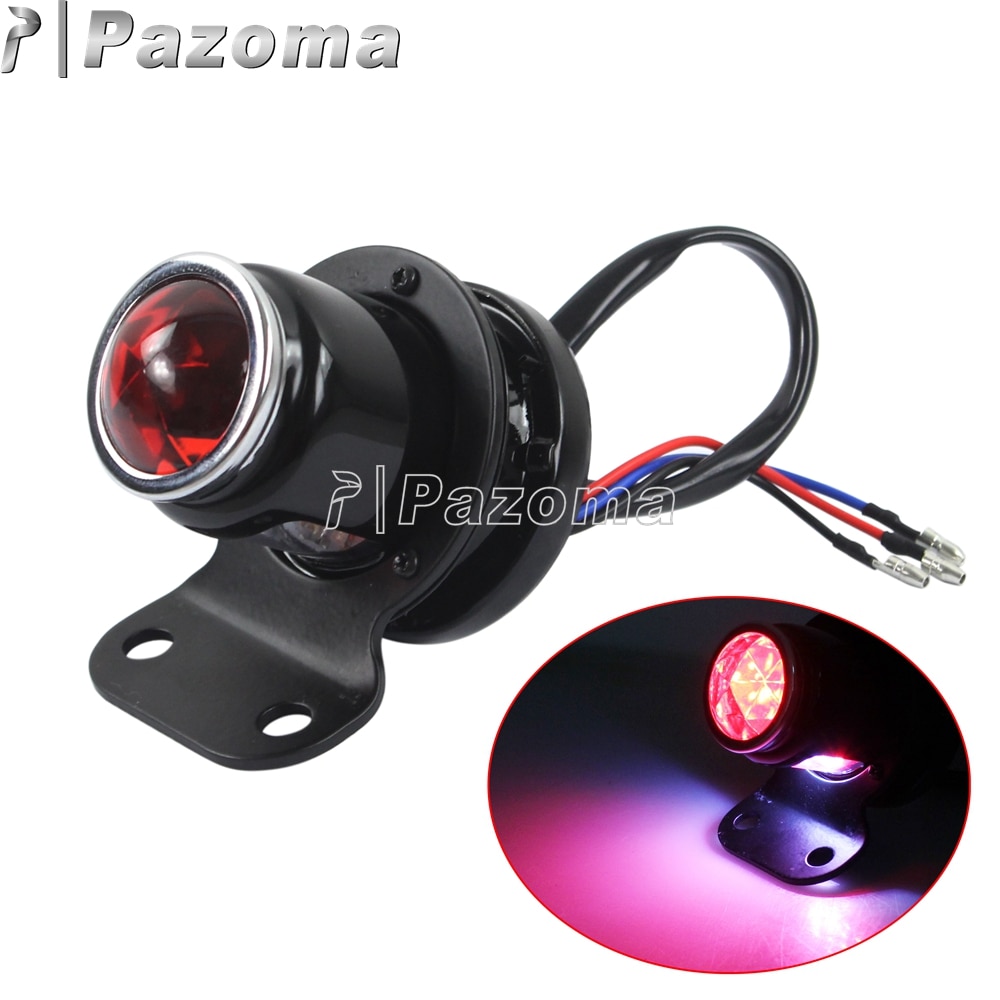 Lucas Style LED Taillight Universal Motorbike Rear Brake Stop Light For Custom Chopper Bobber Motorcycles