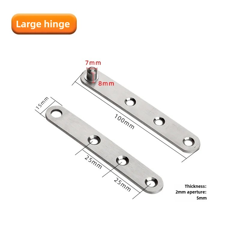Stainless Steel 360 Degree Rotating Hinge Wooden Door Upper And Lower Hinge Earth Hinge Positioner Invisible Dark Secret Door Hi: Gold