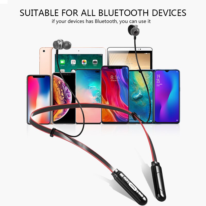 P15 Bluetooth Oortelefoon 5.0 Draadloze Oordopjes Voor Xiaomi Telefoon Sport Gaming Headset Met Microfoon Nekband Bluetooth Headset