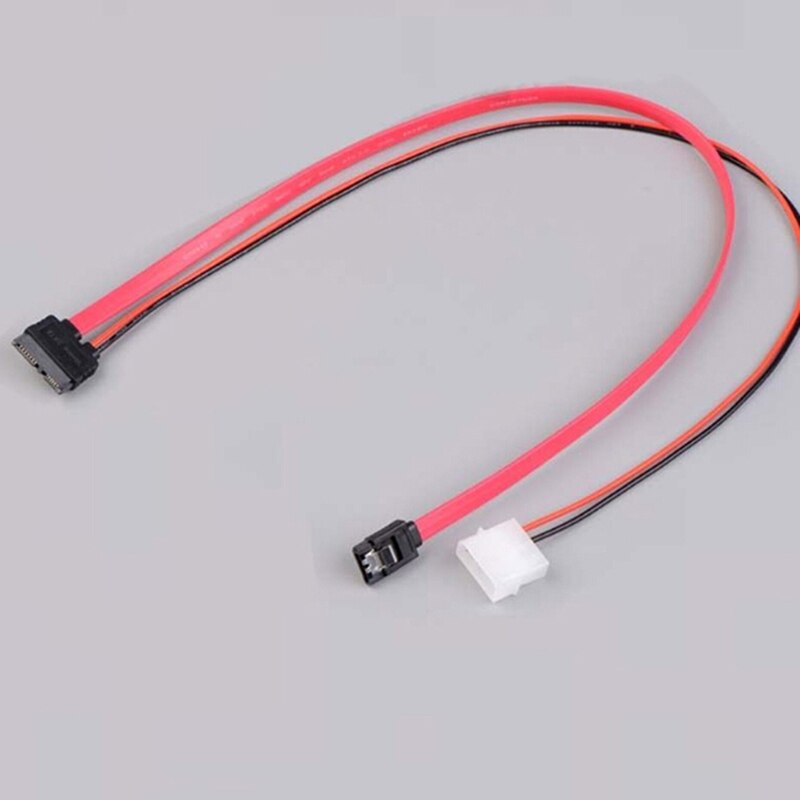 1pc Slimline SATA Power Cables To Molex Slim SATA 13 Pin(7P+6P) To 7pin + Power Cable For SATA Slimline Port 50cm