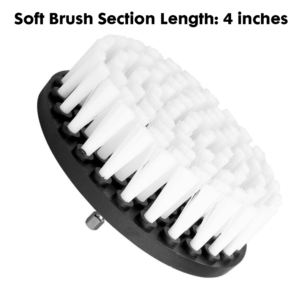 Electric Drill Brush Cleaner Kit For Cleaning Carpet Leather Glass Car Tires Upholstery Sofa Wooden Furniture Car Wash: Red