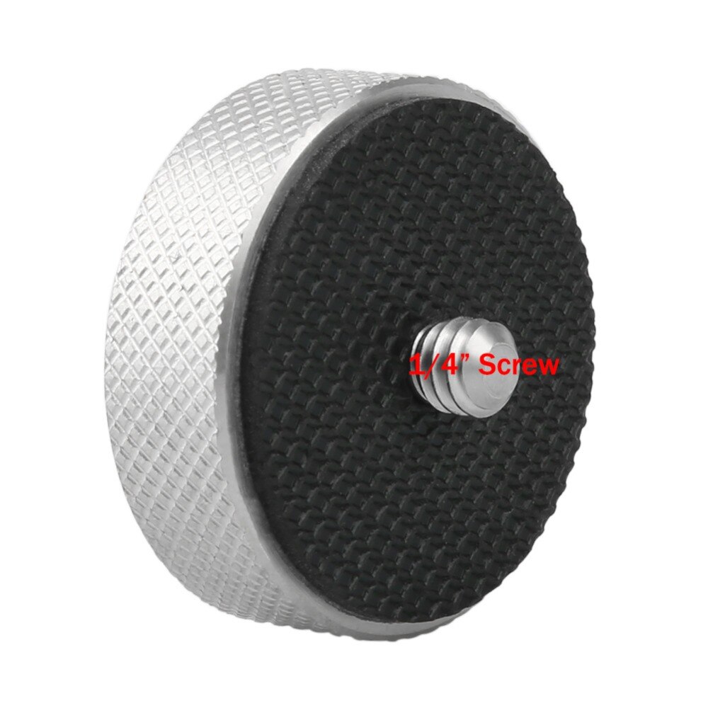 NICEYRIG 1/4 "Parafuso Microfone Parafuso Polegar 3/8" Pedestal do Microfone de 1/4 "3/8" Parafuso Não-slip Mat liga de alumínio Da Câmera DSLR Rig Ombro