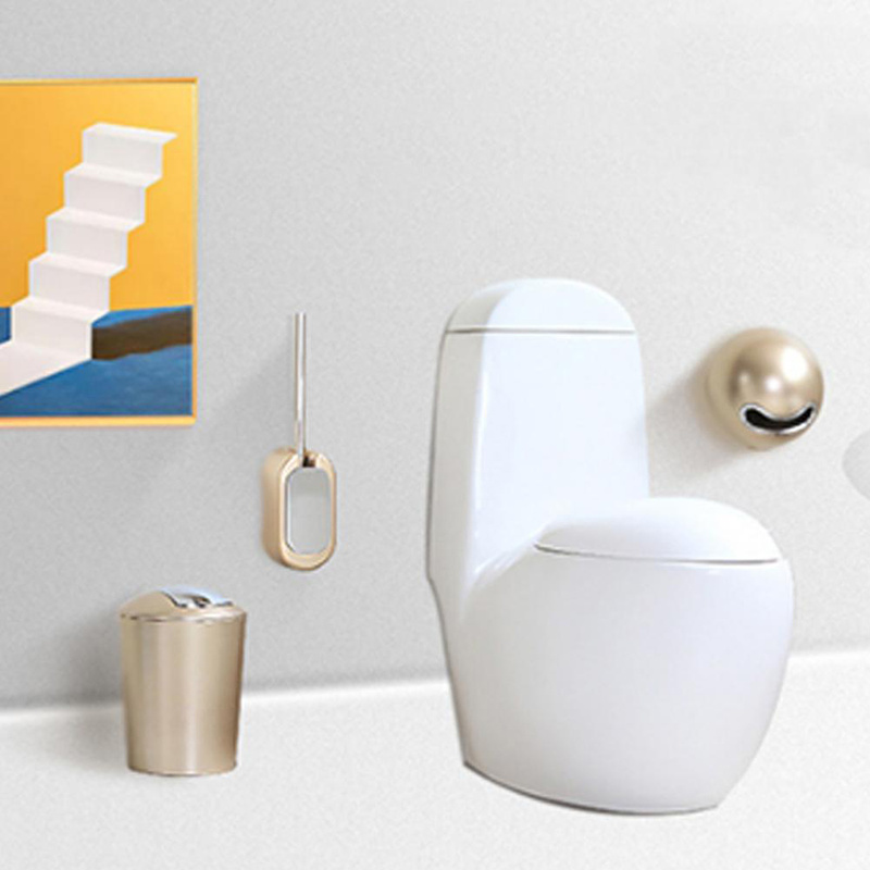 Brosse de toilette de ménage fixée au mur sans clou Durable a placé la brosse de toilette de brosse de toilette d'acier inoxydable de maison d'hôtel avec le support