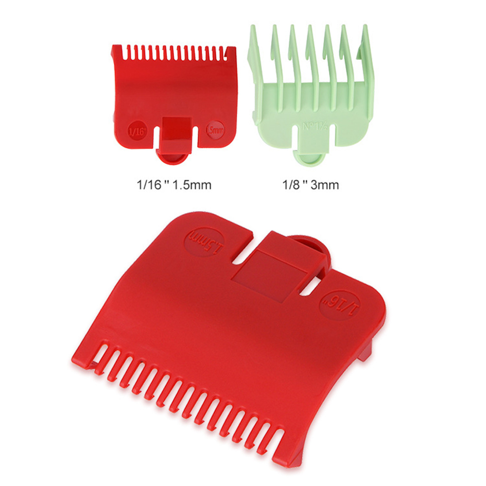 2 stücke Professionelle Salon Guide Kamm 1,5mm 3mm Set Bunte Grenze Kamm Set für Elektrische Haar Trimmer Rasierer friseur Werkzeug