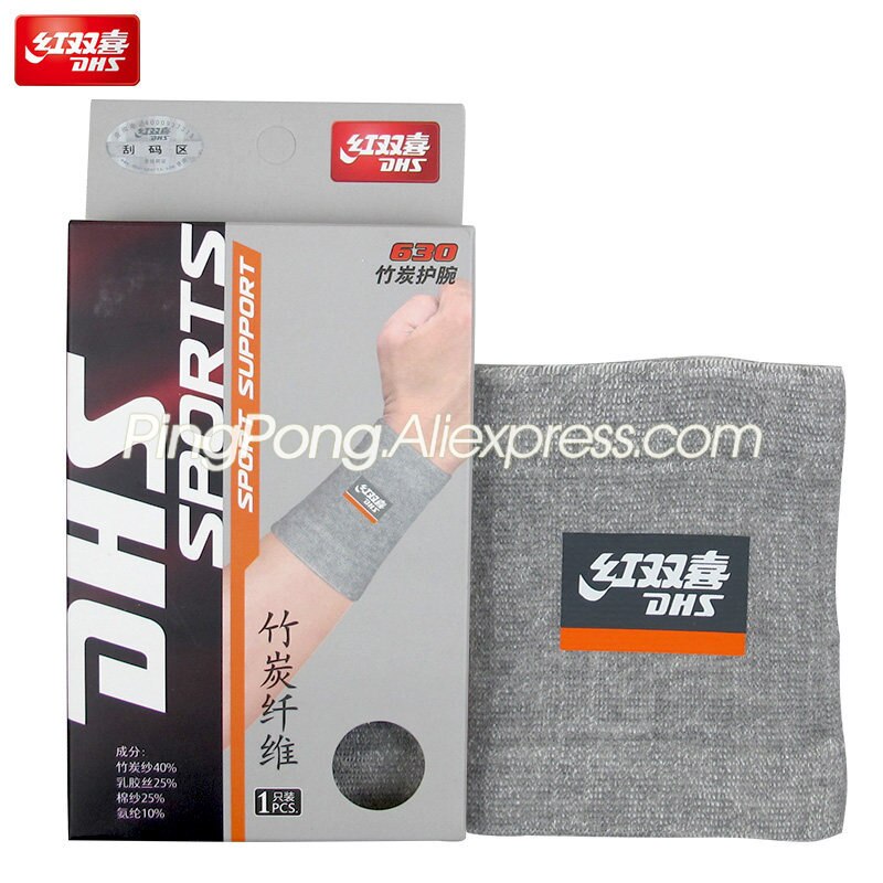 DHS – bracelet de Tennis de Table en Fiber de carbone, protège-poignet pour Ping-Pong, Badminton, unisexe, Sport, bandeau de sueur en tissu