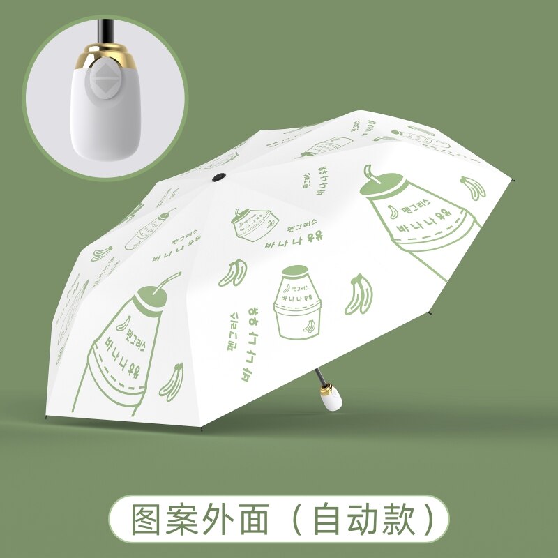 Kleine Opvouwbare Paraplu Patio Academy Outdoor Kids Corporation Paraplu Cartoon Leuke Pocket Regenschirm Huishoudelijke Producten BL50XS: Automatic style 4