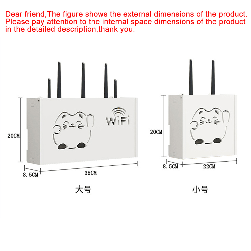 routeur Wifi sans fil boîte de rangement prise de salon Wifi décoration murale décodeur TV support câble organisateur d'alimentation