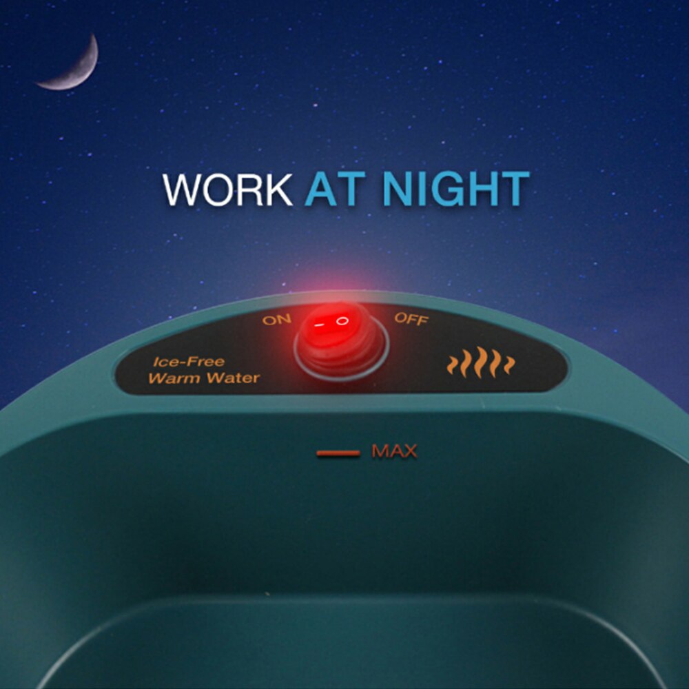 Wintervoerbak voor honden, katten, verwarmde voerbak, constante temperatuurbak, verwarmde isothermische bak, automatische waterbak