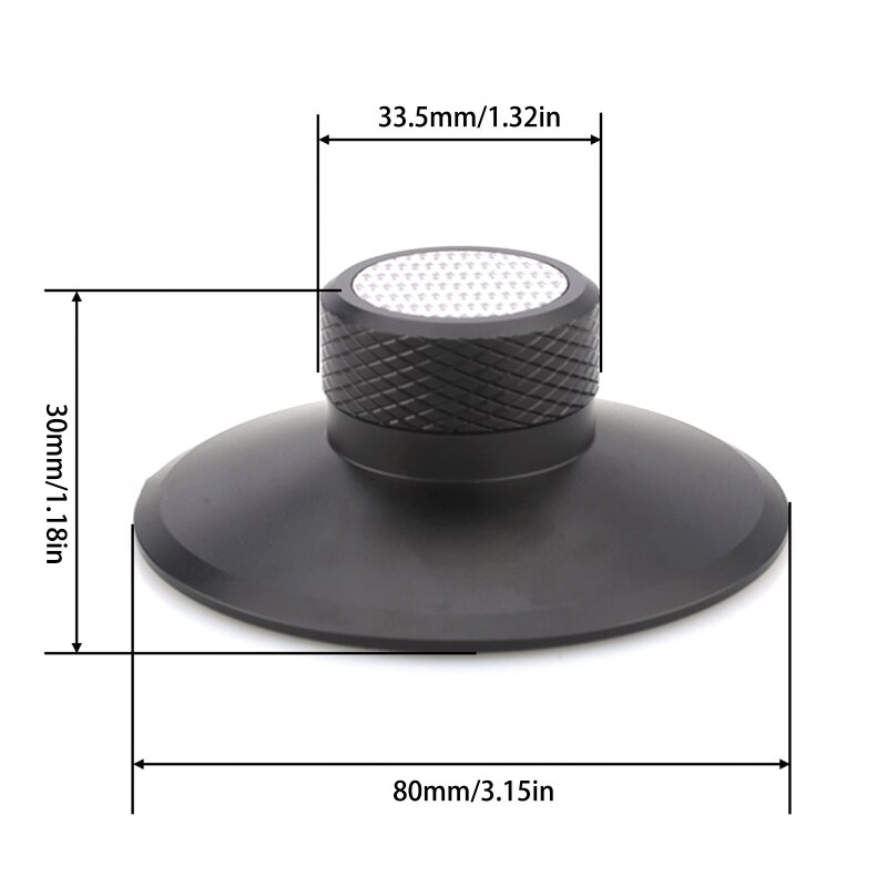 Aluminium LP Vinyl Record Player Lautsprecher Disc Stabilisator Hohe Balance Vibration