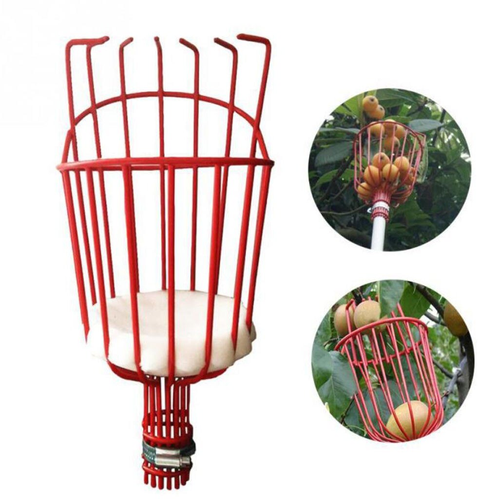 Garden Supplies Outdoor Aluminum Basket Garden Tools Fruit Picker Head Metal Fruit Picking Tools Fruits Catcher Harvest Picking