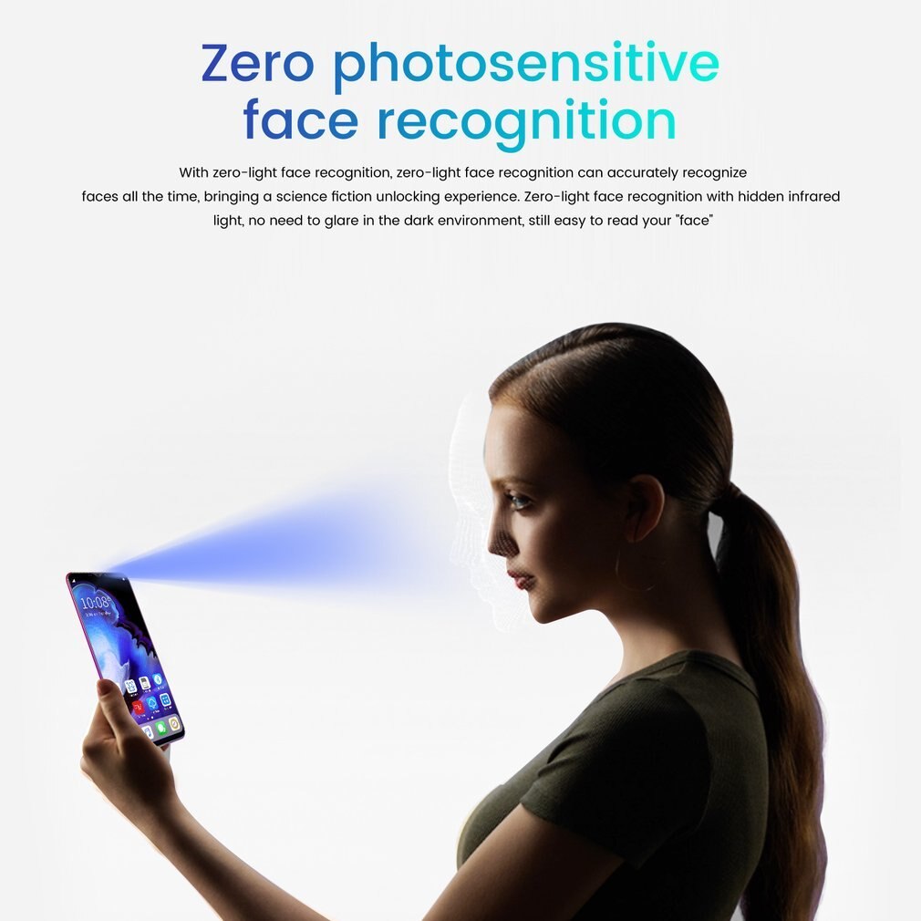 Z6 Pro Smartphone 5.8 pouces écran Smartphone 512M + 4G Android Smartphone 3D verre plaqué couverture arrière noir