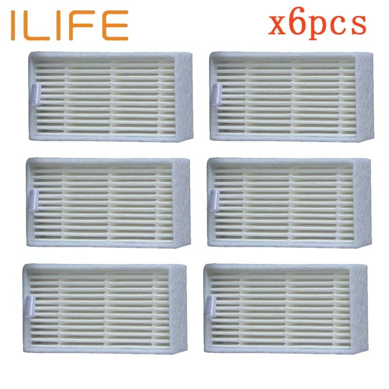 6 PCS HEPA Filter accessories for chuwi ilife V3s V5 V5s ilife v1 V3 v5 pro ilife V50 V55 Robotic Vacuum Cleaner parts