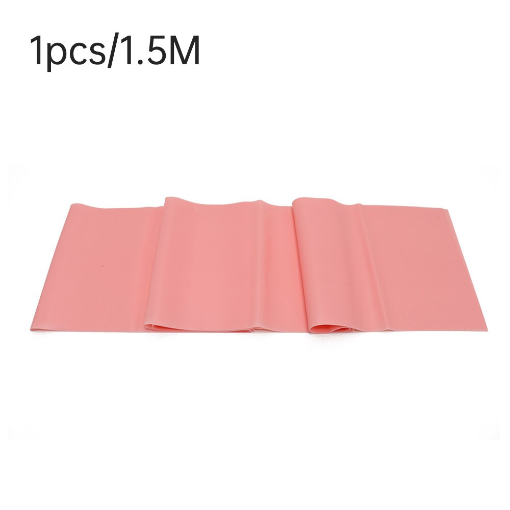 Fitness Exercise Resistance Bands Rubber Yoga Elastic Band 150Cm -200CM Resistance Band Loop Rubber Loops For Gym Training: 1.5M PINK