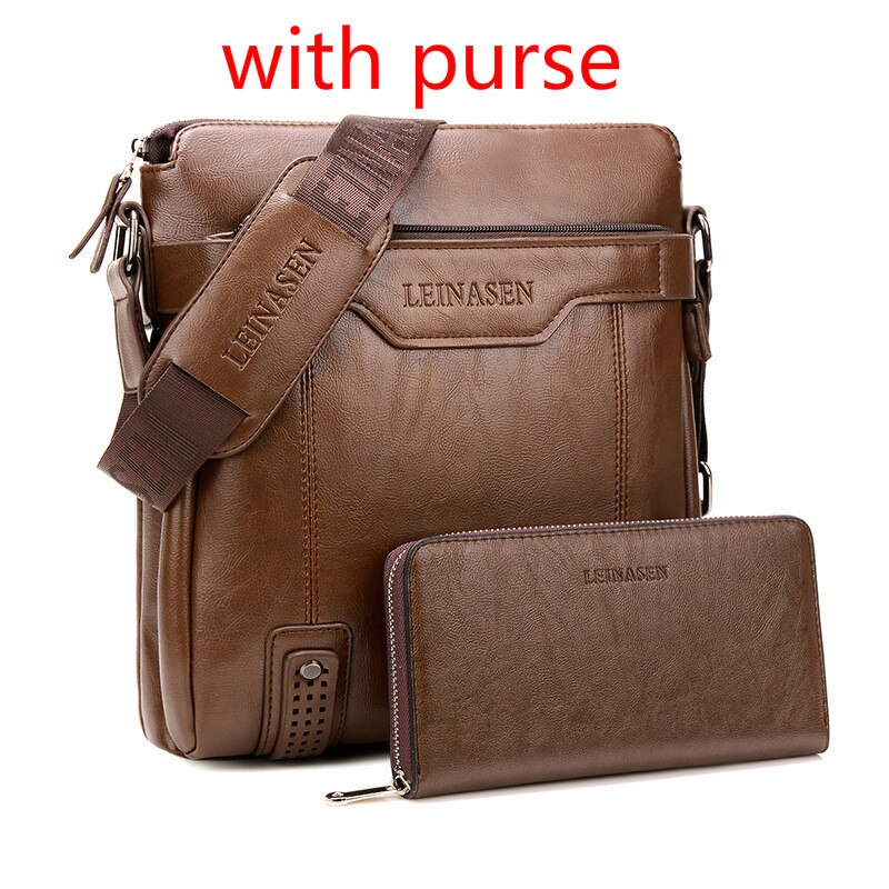 Collectie Business Lederen Mannen Messenger Bags Aktetas Voor Document Handtas Satchel Portfolio Korte Tas Voor Telefoon: light brown