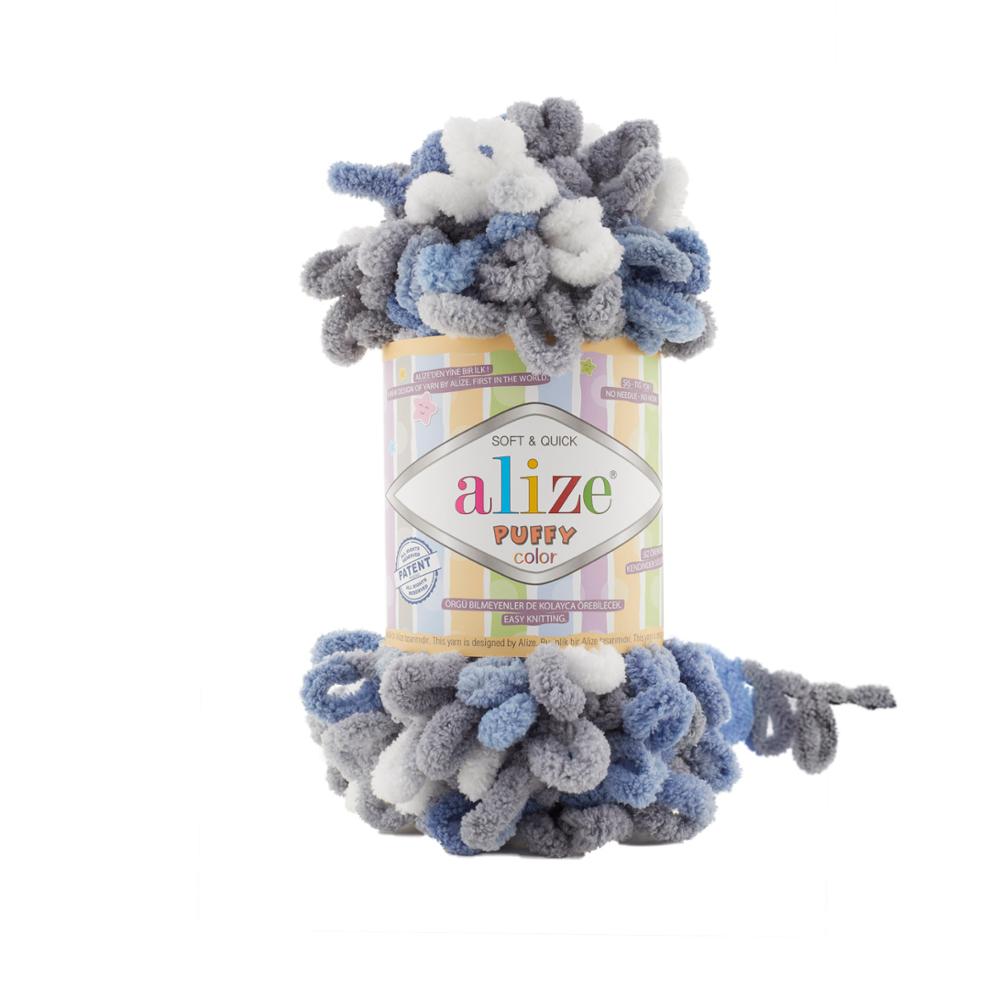 1 stk alize puffy farge garn løkke garn nyhet babygarn mykt og varmt babyteppegarn, fingerstrikk garn 1 nøste 1 x 100 gr-9mt: 6075