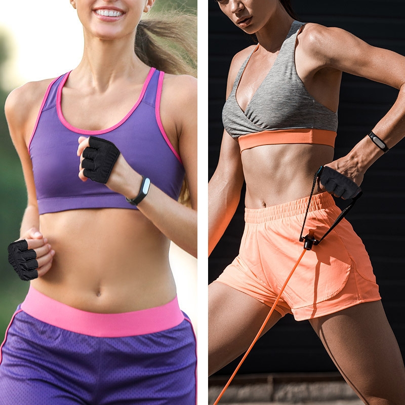 Novo 3 cores ginásio de fitness metade dedo luvas das mulheres dos homens para crossfit treino luva levantamento de peso musculação protetor de mão