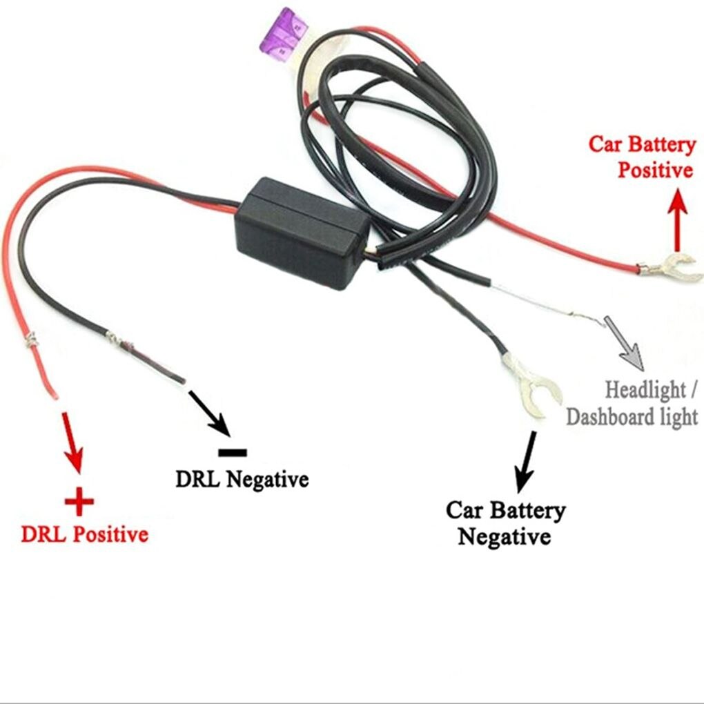 Automatic Car Smart LED Daytime Running Light Relay Control Switch DRL On-off Harness Dimmer