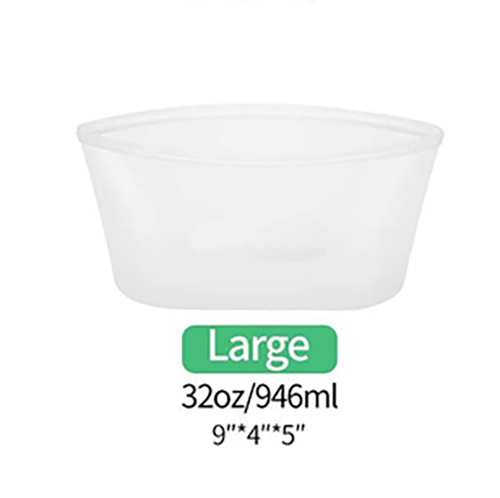 Food Storage Bag Silicone Reuseable Fresh-Keeping Sealing Container Bags Practical Space-Saving Refrigerator Organizer: DEEP BLUE / 60*45*30cm