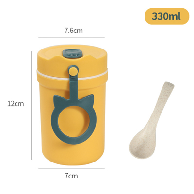 Kunststoff Suppe Kasten Versiegelt dicht Lunchbox freundlicher Frühstück Reisbrei Suppe Tasse Lebensmittel Container Mahlzeit Vorbereitung Bento Kasten: 1