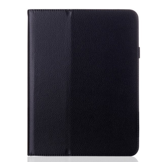Voor samsung galaxy tab 4 10.1 inch  t530 t531 t535 sm-t530 t533 sm-t531 sm-t535 tab 4 tablethoes tablet holster leren hoes: Zwart