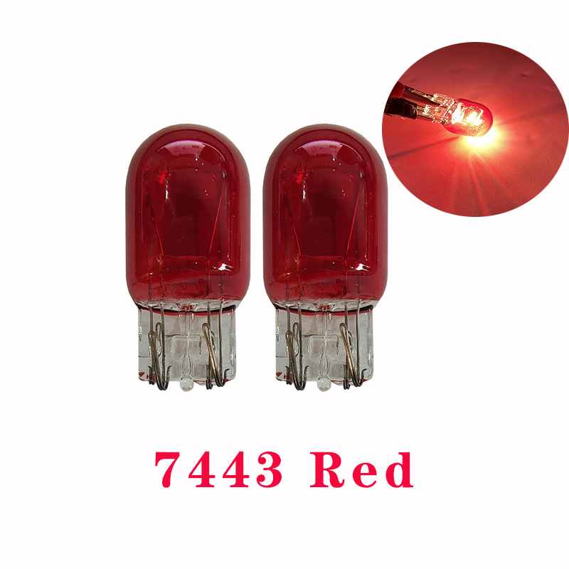 1/4/10pcs T20 7440 7443 WY21W W21W Halogen Bulbs 7443 W21/5W T20 Super Bright Backup Reversing Light For Car Signal Lamp 12V