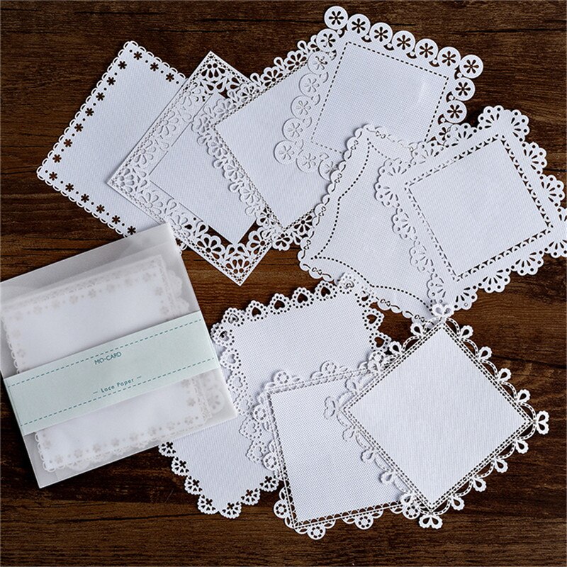 Kokorosa Lace Paper Hollow Tableware Decoration Packaging Pattern Round Windowed Square Door Scrapbook Paper Wrapping Paper: 2