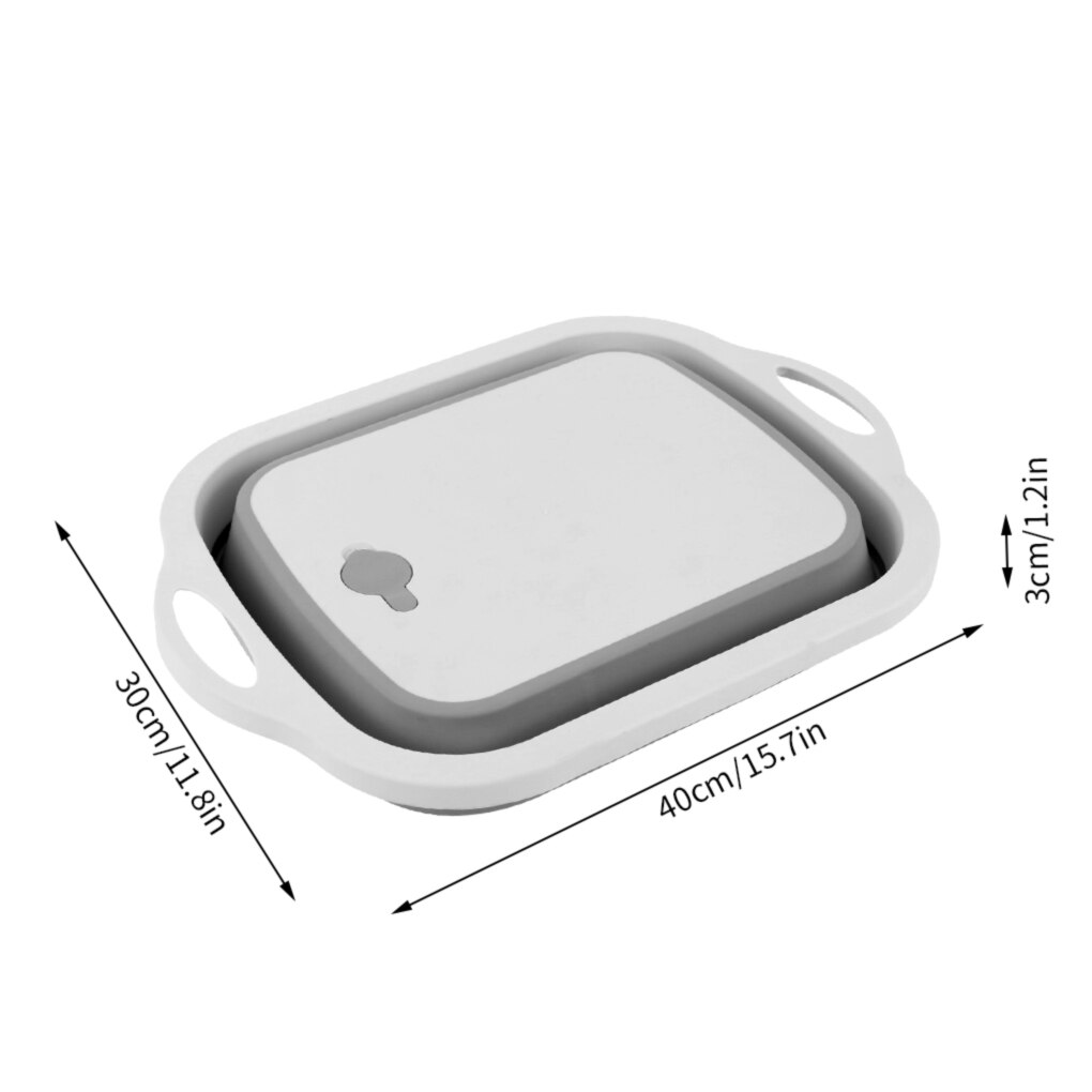 Multi-Function Folding Chopping Board Kitchen Vegetable Fruit Washing Drain Basket PP Food Chopping Plate Kitchen Accessories