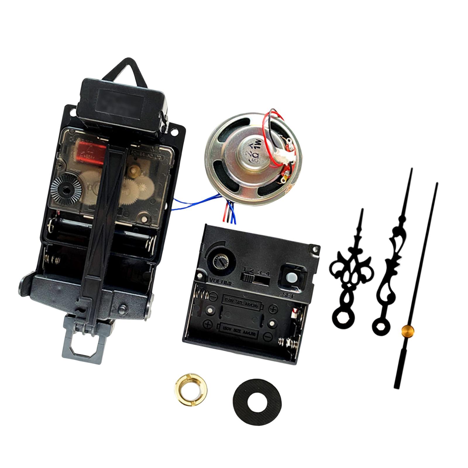 Mecanism de ceas cu pendul cu cutie muzicală, accesorii pentru ceas cu pendul cu corn, mecanism melodic, set de ceasuri pentru îmbunătățirea locuinței diy