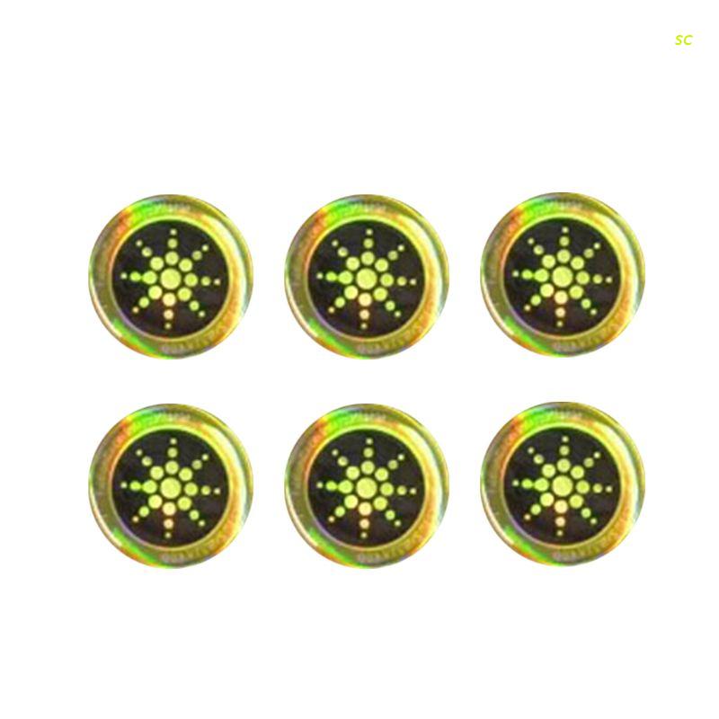 6Pcs Energie Telefoon Sticker Mobiele Telefoon Sticker Anti Straling Emf Protector.: Gold