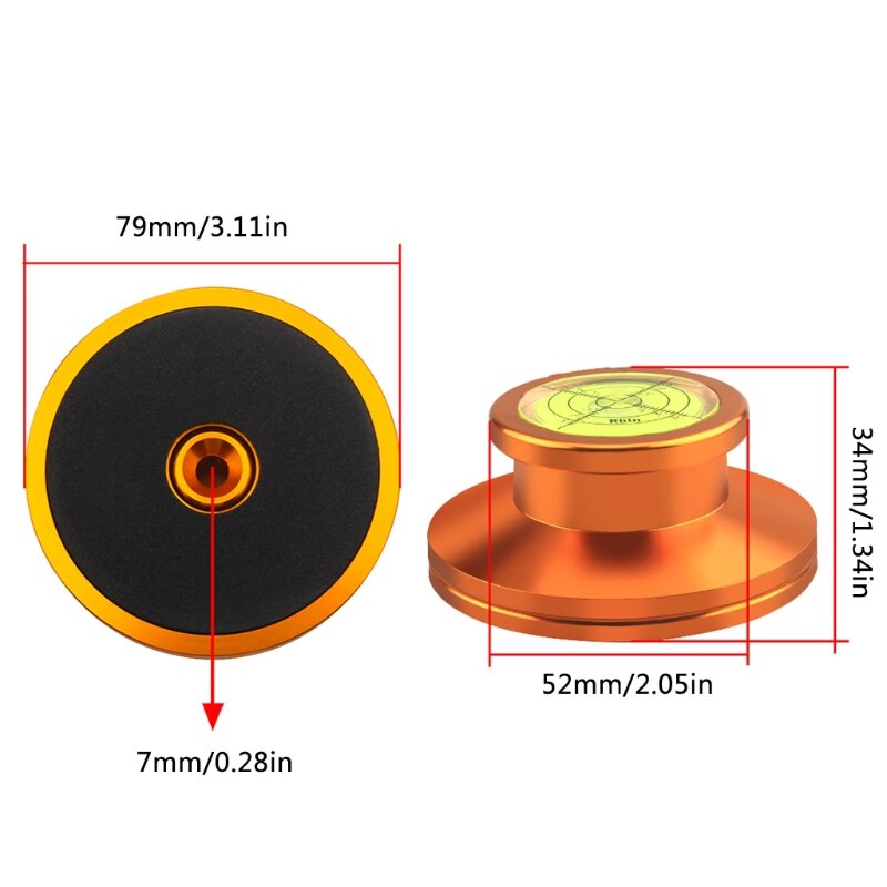 Aluminum Alloy LP Vinyl Record Stabilizer Q39D