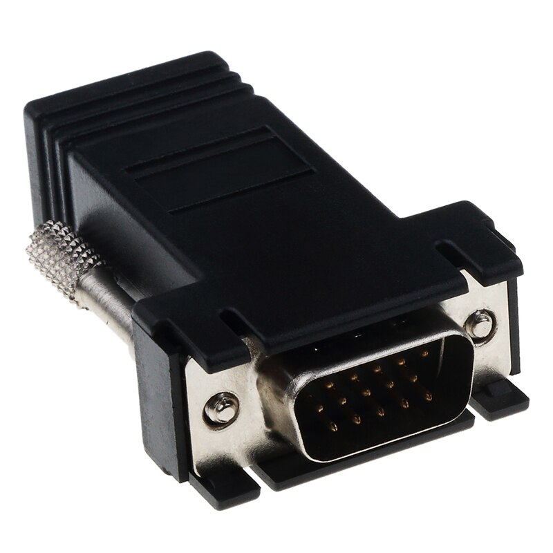 Kebidu UN paio di VGA del Convertitore dell'adattatore di Estensione estensore Cavo di Maschio o Femmina per Lan gatto5 gatto5e RJ45 Ethernet Adattatore per PC Del computer Portatile