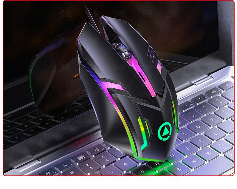 Ergonomic 1200 DPI USB Wired Mouse With Led Hybrid Light For PC Laptop Games Computer Peripherals Mouse Mice & Keyboards