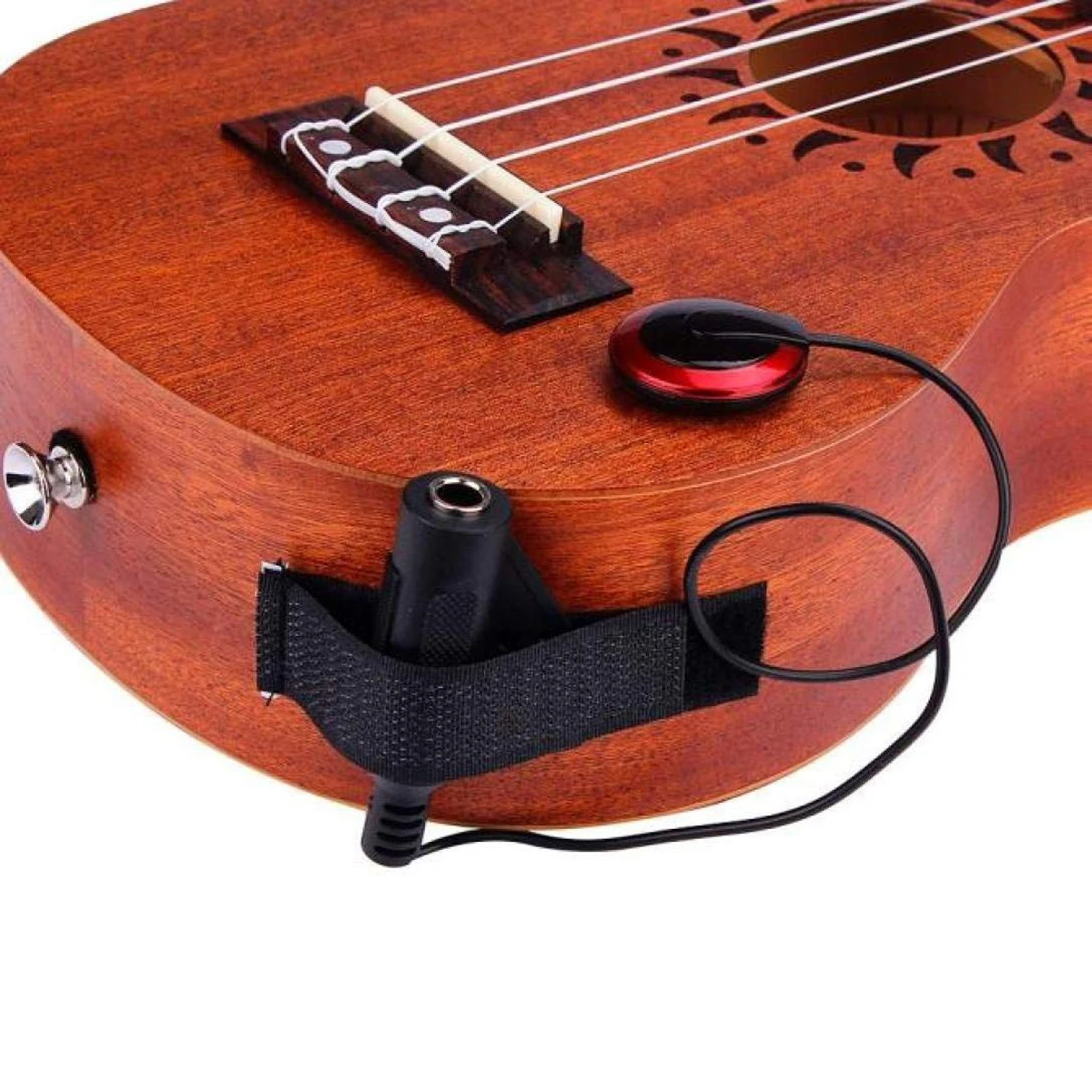 Professionele piëzo-elektrische contactpickup voor akoestische gitaren, ukeleles, harpen en banjo's - eenvoudige installatie,