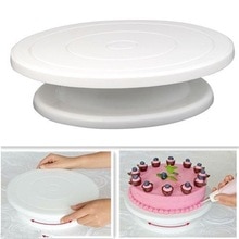 27.5cm Kitchen Cake Decorating Icing Rotating Turntable Cake Stand Plastic Fondant Baking Tool DIY Anti-skid Round Rotary Table