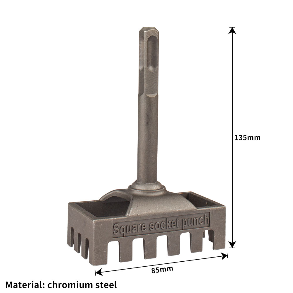 Square Hole Cutter for Electrical Box,Stainless Steel Slot Cutter,Genuine: Default Title