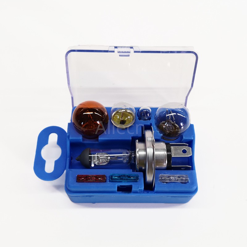 Auto Emergency Kit Halogeenlamp H4 H7 H1 12V 60/55W P43T 1157 P21S25 Atc Zekering T10 w5W BAY15D R5W Multi-Model Lamp Combinatie Set