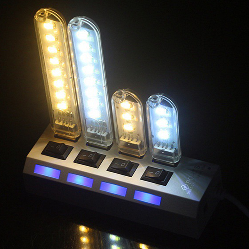 Tragbare Mini USB Nachtlicht LED Ultra Helle Lesen Buch Tisch Schreibtisch Lampe Taschenlampe Für Power Bank Laptop Camping Beleuchtung