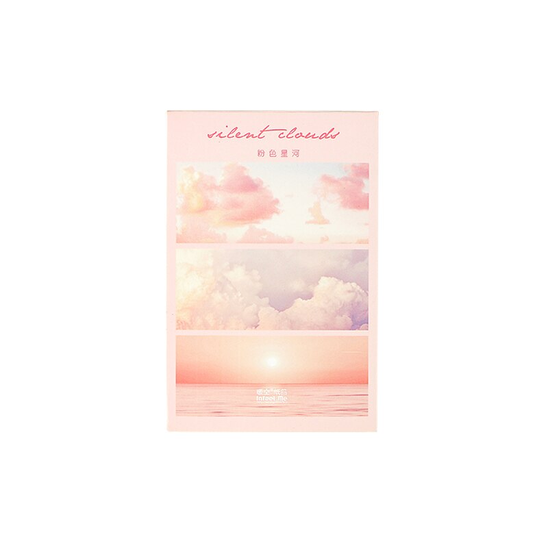 30 Stks/set Roze Wolken Galaxy Postcard Creatieve Fotografie Wenskaarten Diy Journal Decoratie Jaar Cadeau