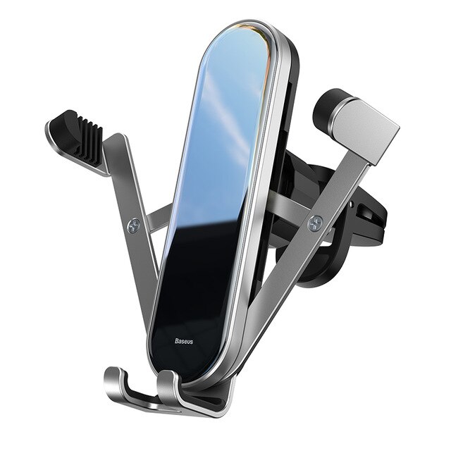 Baseus Gravity Car Phone Holder Universal Phone Holder Sensing Auto Grip Stand Steady bevestigingsbeugel Voor Smart Mobile Phone Stand: Silver