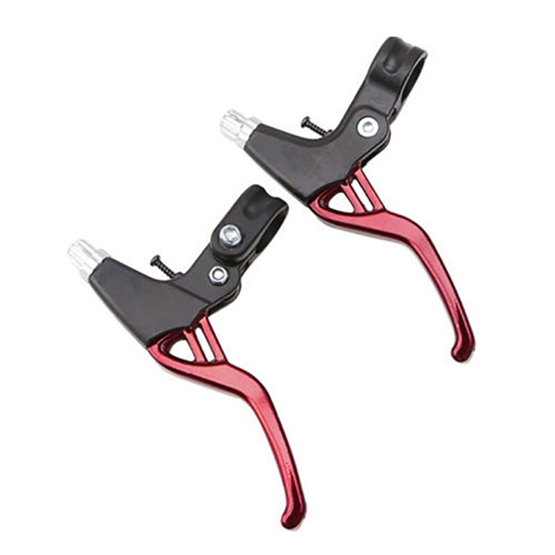 bicicleta BMX freno para manejar 2-dedo bicicleta de aluminio ligero de MTB bicicleta de montaña ciclismo freno palancas 3 color: Red