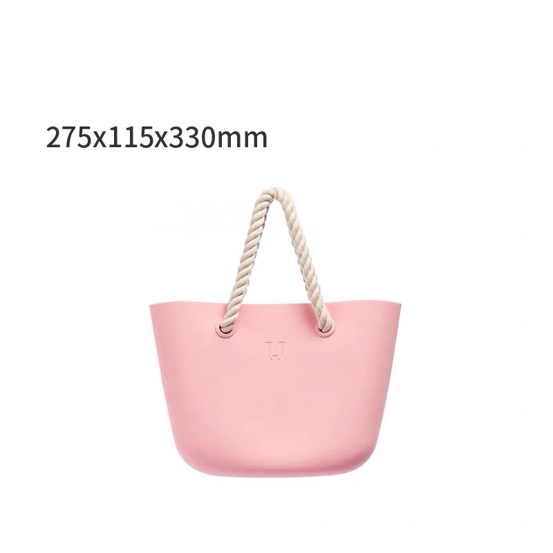 Été nouvelle sac de natation femmes sac à main étanche Silicone matériel sac de plage grande capacité sac de rangement sac à bandoulière: Rose